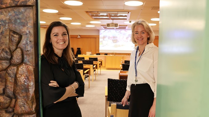 Johanna Heleander och Sofia Karlsson på Partille kommuns näringslivsenhet.