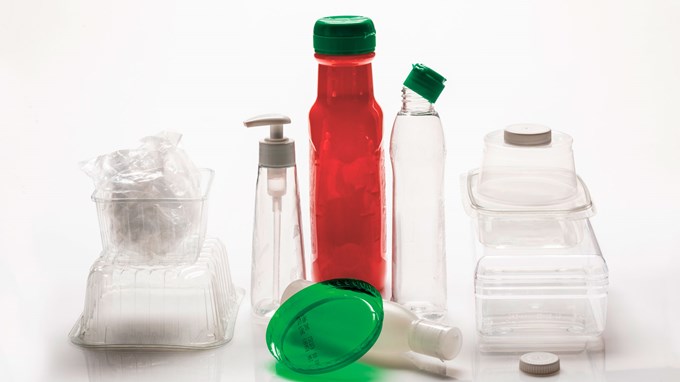 Foto på plastförpackningar.