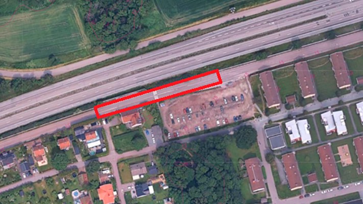 Bild som visar det påverkade området.