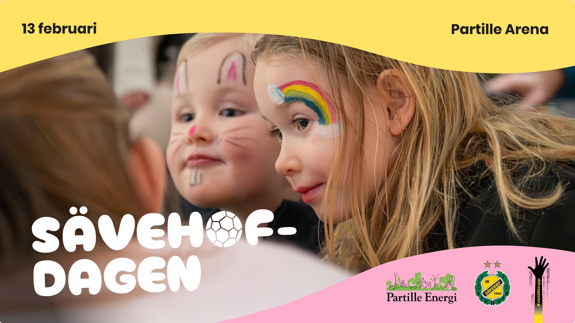 Bild på barn med ansiktmålning.