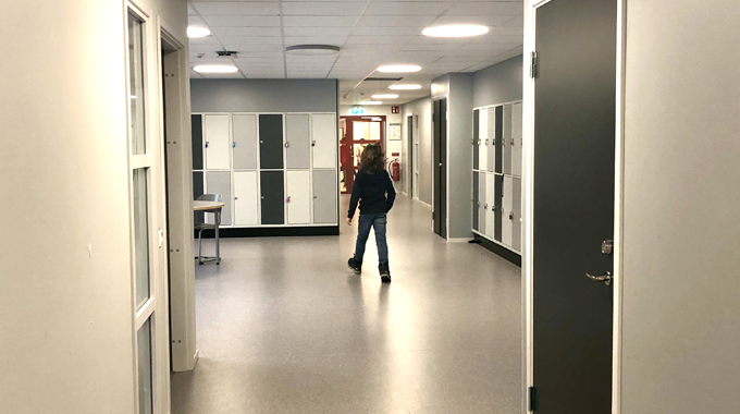 Bild som visar korridor i Öjersjö Storegård. 