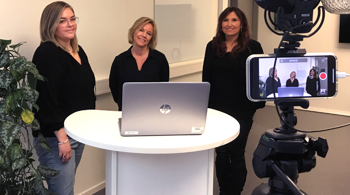 Bild som visar ter studie- och yrkesvägledare i Partille kommun. 