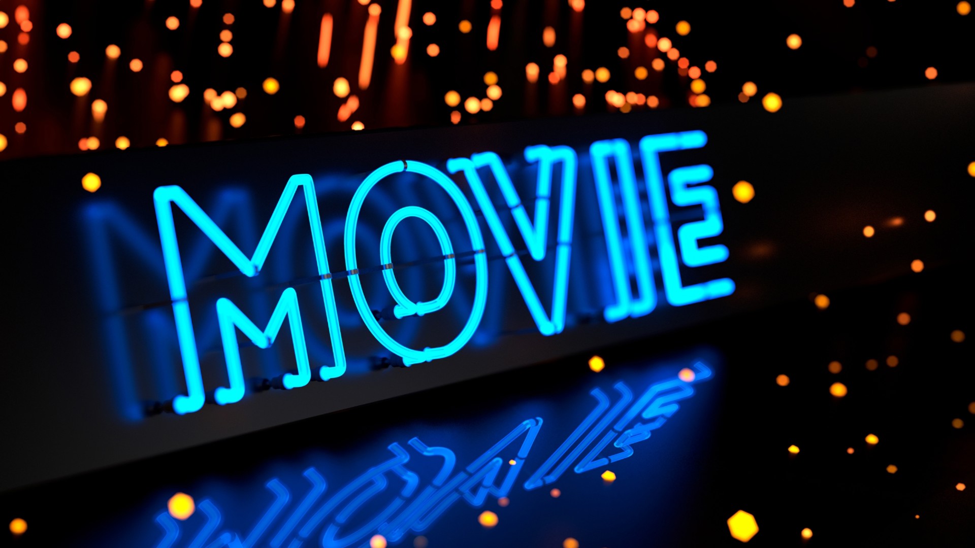 En bild på texten MOVIE