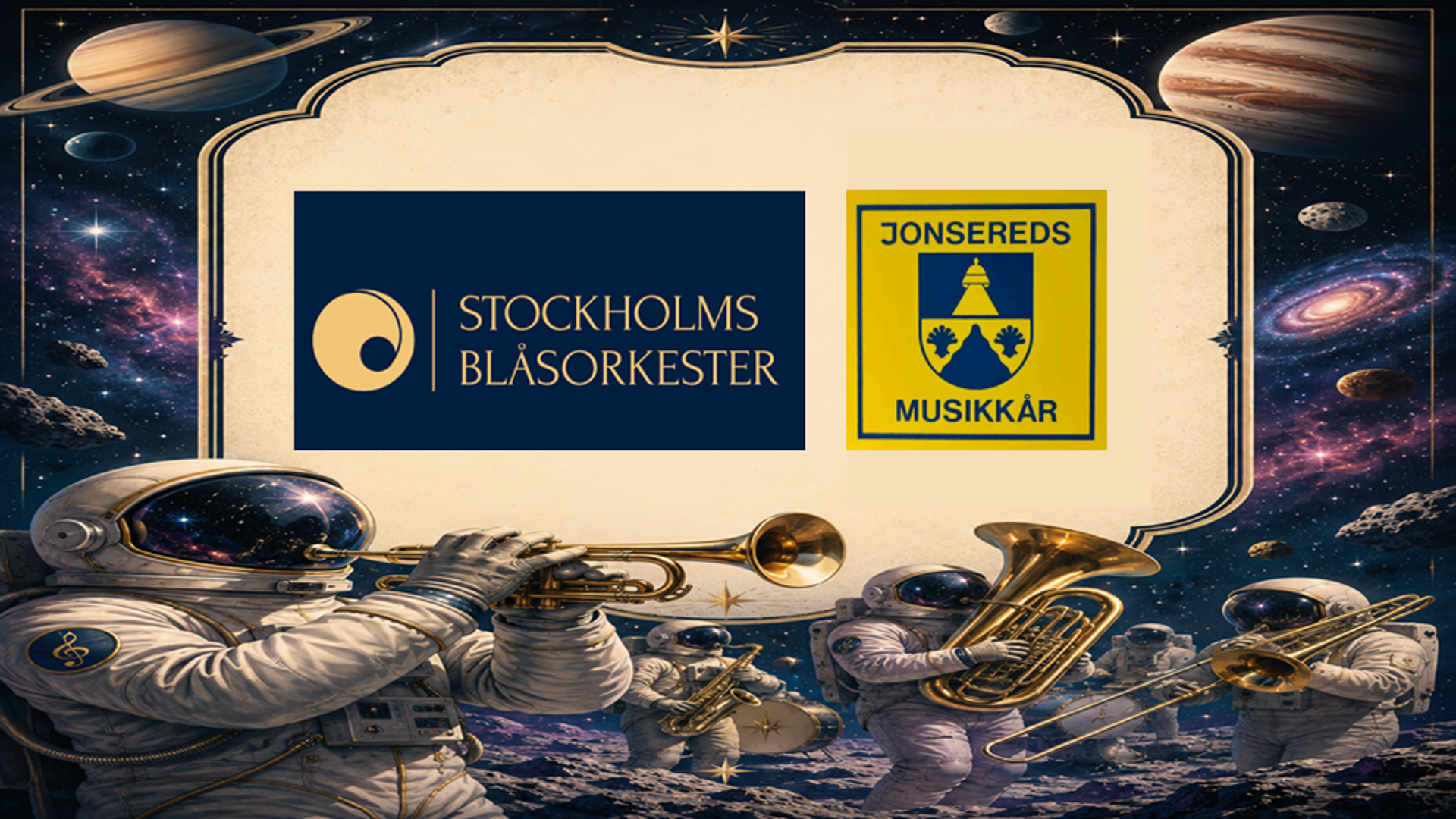 Samarbete mellan Jonsereds musikkår och Stockholms blåsorkester